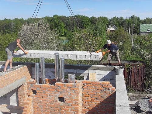 монтаж перекриття будинку