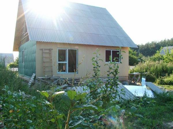 каркасні будинки під ключ. Переходимо на южній фасад