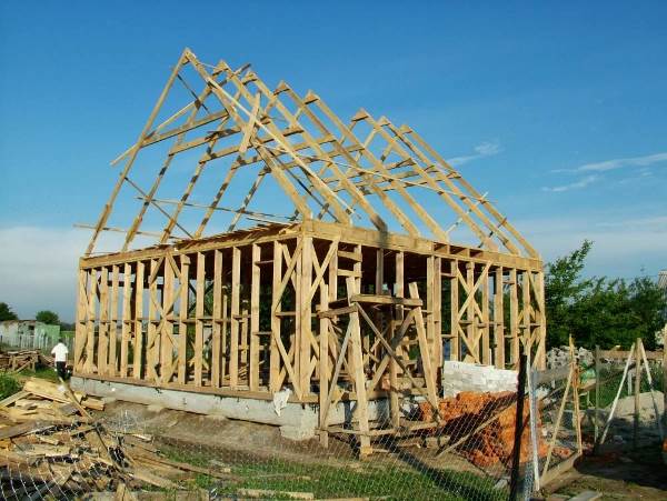 будівництво даху каркасного будинку