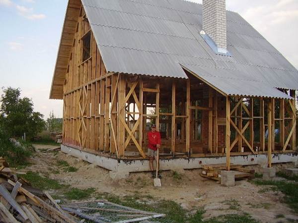 будівництво будинків каркасних під ключ. Покрівля