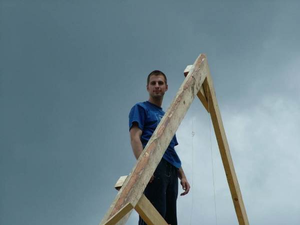 як правильно побудувати каркасний будинок. Установка крокв по схилу