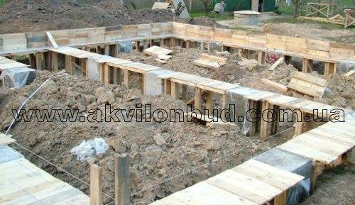 аквілонбуд. Виготовлення опалубки для цоколя-рандбалки