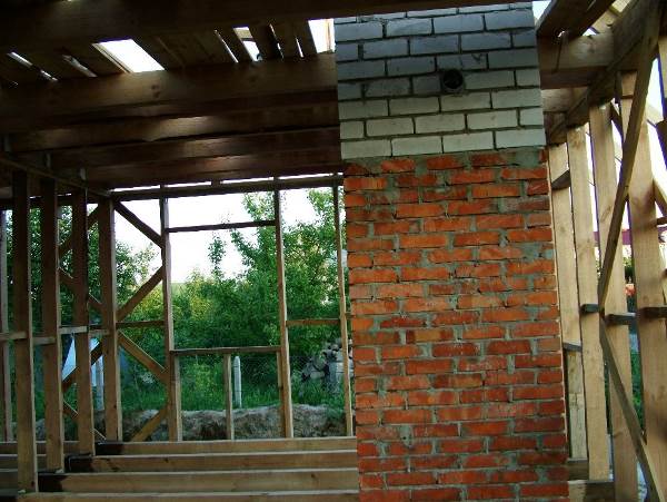 будівництво каркасних будинків. Пройшли перекриття другого поверху