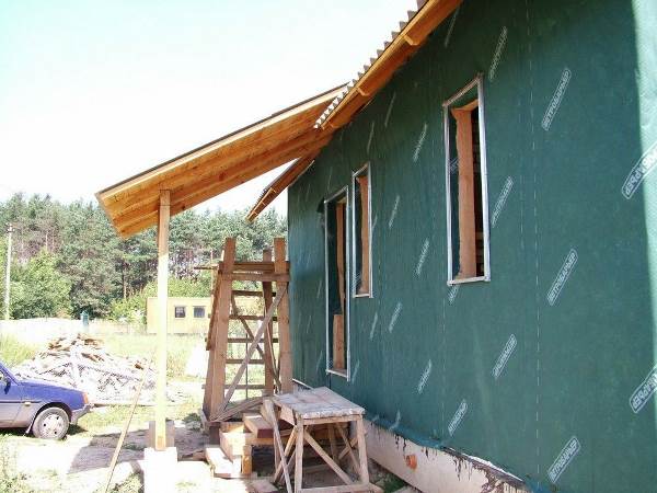 будинок дерев'яний. Вентильований фасад