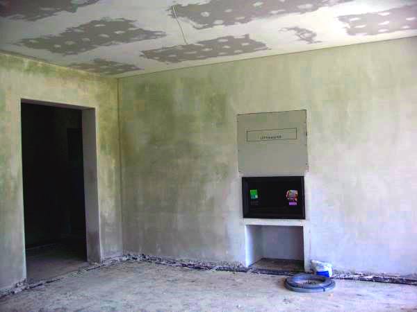 Гостиная с камином