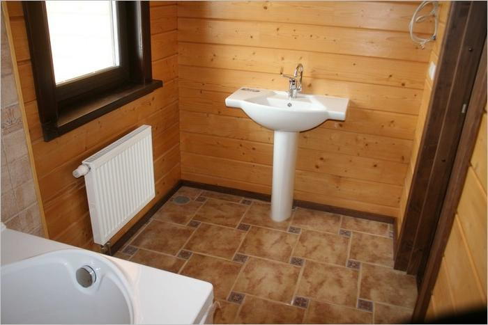 плитка в будинку з бруса 