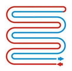 водяна тепла підлога монтаж паралельної змійкою