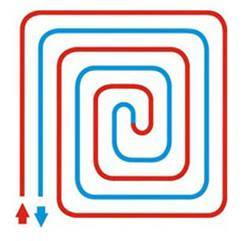 монтаж теплої підлоги водяного равликом