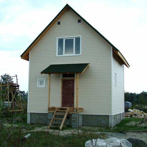 готовый и уже пригодный для заселения дом